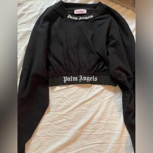 Palm angels crop top long sleeve